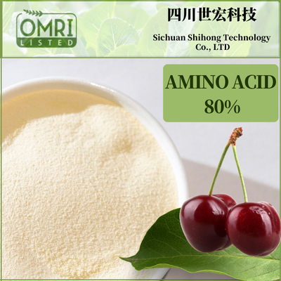 Plant Source Amino Acid Powder 80% Organic Nitrogen 16% Water Soluble Fertilizer For Fruits