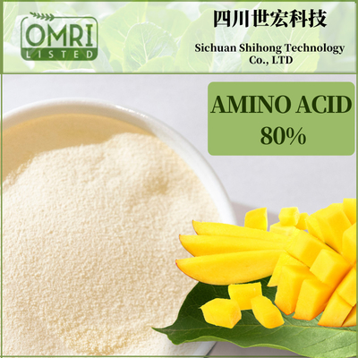 Natural Amino Acid Powder Fertilizer 80% Bio Organic Fertilizer From Plants
