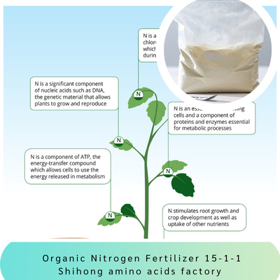 Organic Nitrogen Fertilizer 15-1-1 Fish Protein Dry Powder Enzyme Hydrolysate  For Crop yield