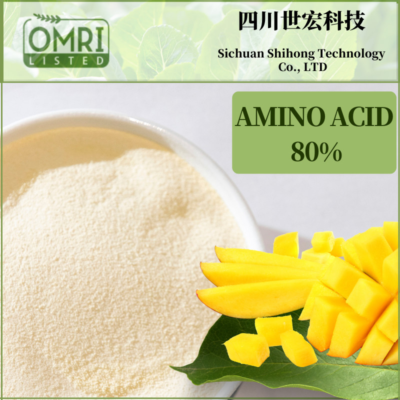 Natural Amino Acid Powder Fertilizer 80% Bio Organic Fertilizer From Plants